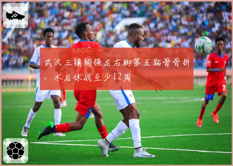 武汉三镇陶强龙右脚第五跖骨骨折，术后休战至少12周